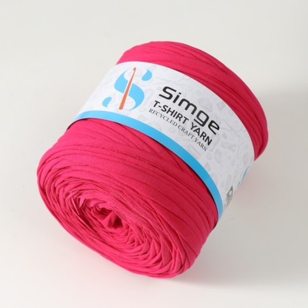 Knitted yarn secondary 90% cotton, 10% p/e, 100m/450 ± 50 g (fuchsia) mix-2