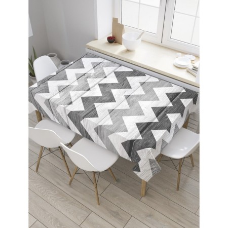 Tables on the table "Zigzag from the past", rectangular, Saten, size 120x145 cm