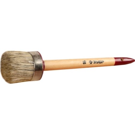 Round bison 01501-70, light bristles, wooden pen, No. 22, 70mm-2
