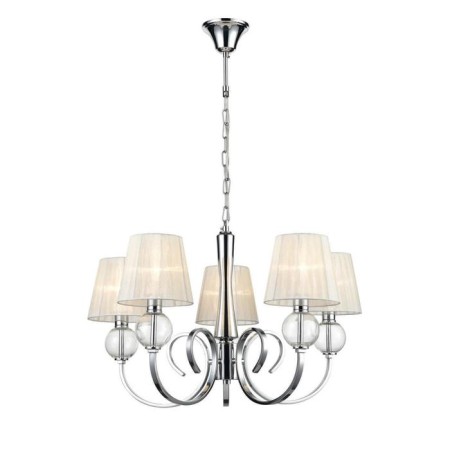 PERCY chandelier, 5x40W E14, chromium color-1