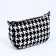 Bag Women's Cross-Bodi with a zipper, black/white color