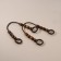 Handles for a bag, 2 pcs, 44.5 × 4.5 cm, brown color