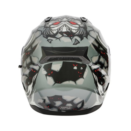 The helmet integral with two visors, size XL (60-61), BLD-M67E model, black and gray-7