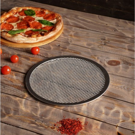 Pizza baking uniform, d = 23 cm, silver color-5