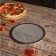 Pizza baking uniform, d = 23 cm, silver color