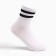 Women's socks, white/black strip, size 36-39