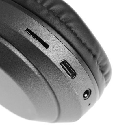 Perfeo Mode headphones, wireless, full -sized, microphone, BT5.3, MP3, FM, AUX, 200 mam, black-3