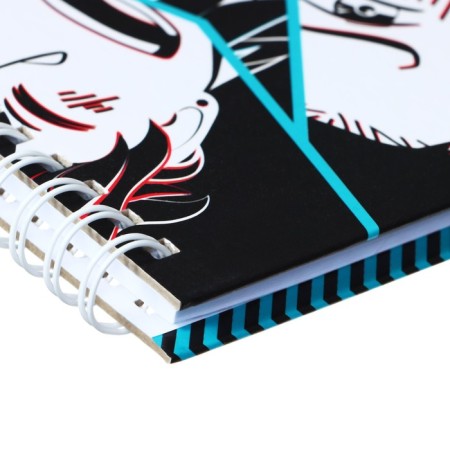 Sketchbook A6 40 sheets on the crest "Facial anime", solid cover, matte lamination, block 120 g/m2-2
