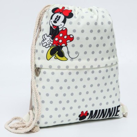 A bag for shoes with a pocket, 35x42 cm, Minnie Mouse
