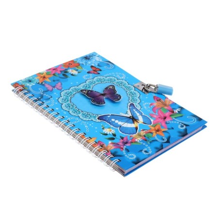 Notebook Gift Book on the lock, A6+, 50 sheets, line, "Butterfly", mix-5