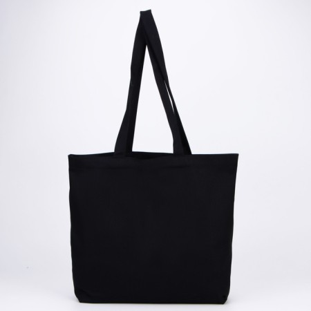 Shopper bag, department without lightning, without lining, black color-2