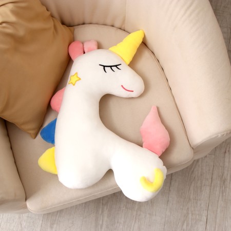 Soft toy "Unicorn", 45 cm, white color-4