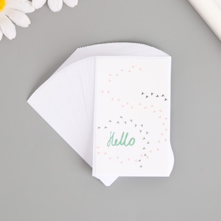 Stick Paper "Hello. Bird Traces" set 50 pcs 8x5 cm