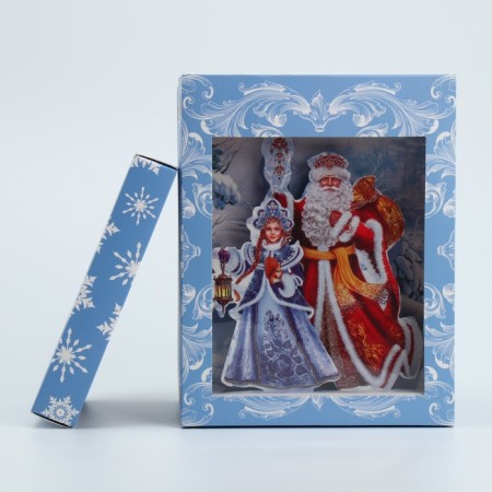 Folding box with 3D effect "Happy New Year", 18 x 14 x 23 cm, New Year-5