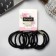 Hair gum "Classic" (set 12 pcs) 4.5 cm, black