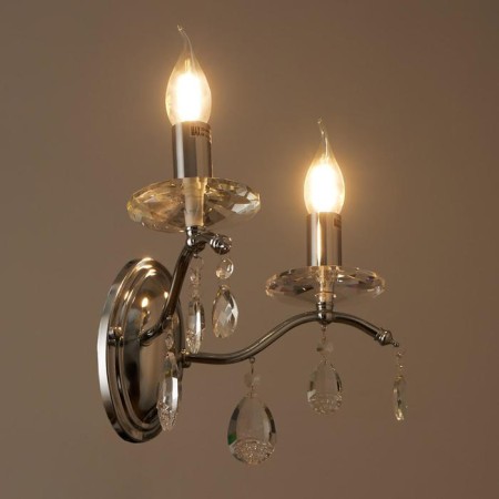 BRA ECONOMENT EKARINA 2x60W E14, chrome 33x24x23 cm-2