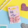 Hair gum "Kroch" (set 2 pcs) bow, 3.5 cm, pink