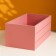 Wooden Kashpo 25x14x11 cm pink coral