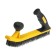 Metal two-handed tundra, two-component handle, 5-row, steel bristles