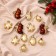 A set of jewelry plastic 12 pcs "Disco New Year" Brown gold
