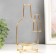 Summary Metal for 1 candle "Two bottles" d-4 cm gold 8x8.5x19 cm