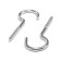 Boar-half-decisor, tundra, white zinc, 4x80 mm, 10 pcs