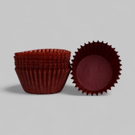 Tartlet, brown, 3 x 1.5 cm