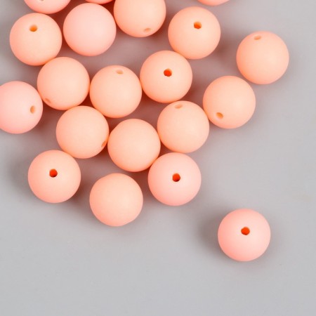 Beads for creativity plastic "Direct pink" matte d = 1.2 cm set 20 g-1