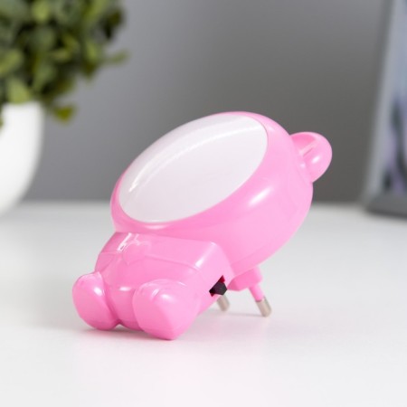 Nightlight "Bear" LED Pink 7x6.5x10 cm