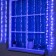 Girlyanda "Waterfall" 2 × 1.5 m, IP44, transparent thread, 400 LED, glow blue, 8 combinations of modes, 220 V