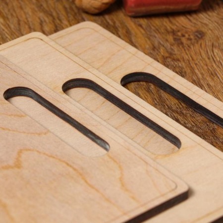 Set of boards of cutting double -sided, rectangular, handle cut, 3 pieces-1