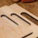 Set of boards of cutting double -sided, rectangular, handle cut, 3 pieces