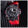 Watch is electronic watch, with an alarm clock, D-5.6 cm, L-26 cm strap, 5 atm, red strap 974230