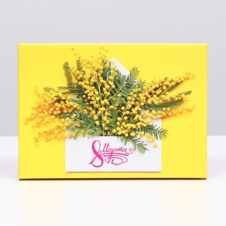 Gift box "March 8, mimosa", 21 x 15 x 5.7 cm-2