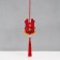 Suspension-Sasha Textile "Dragon" red 2x7.5x24 cm