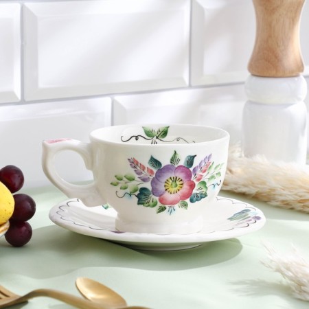 Tea couple "Rosehip", 0.29 l, 15 × 8.4 cm, 1 variety, Gurova V.P.