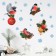 Interior sticker "Magic bullfinches", 21 x 29.7 cm, New Year