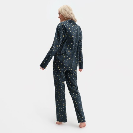 PAZHAMA Women's KAFTAN "Stars", p.40-42, dark blue-2