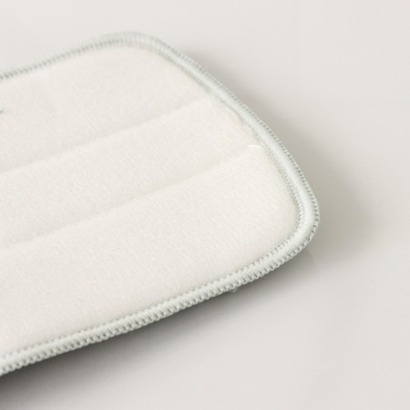 Rectangular Raccoon Rectangular Nazveka, with a neckline, 30 × 14.5 cm, microfiber, gray color gray-3