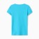 T-shirt female o-shaped neckline, blue color, size 46