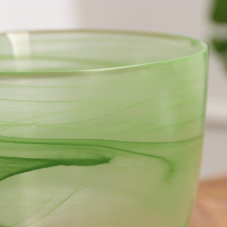 Flower pot with pallet No. 5 "Aleb" Green, 3 l-2