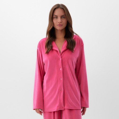 Костюм женский (рубашка и брюки) KAFTAN Plushy р. 44-46, фуксия-1