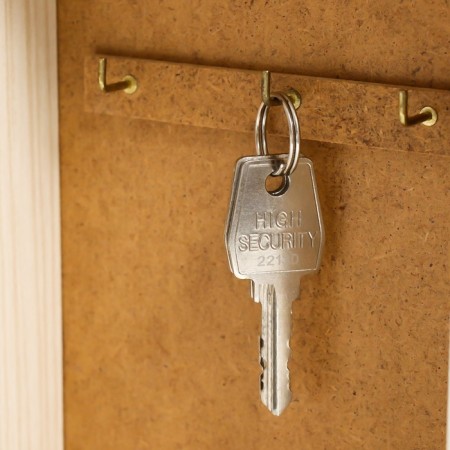 Key "Keys with Happiness" Milk oak 15x21 cm mix-4
