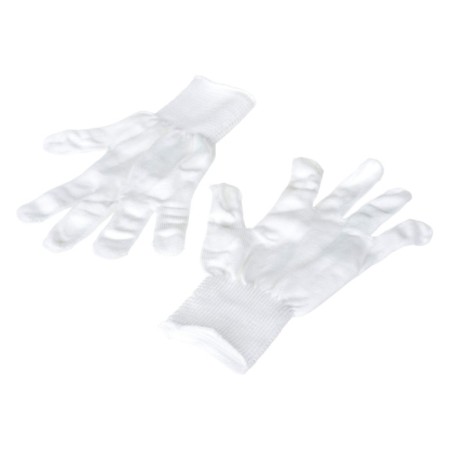 Nylon gloves, knitting class 13, size 9, white-2