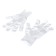 Nylon gloves, knitting class 13, size 9, white
