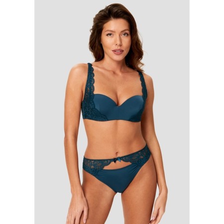 Women's bra-braid, size 70a, dark green color