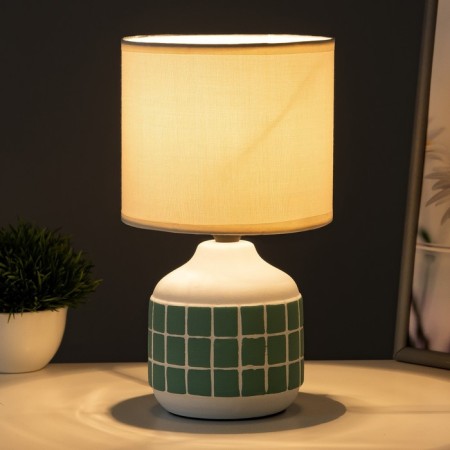 Glykeria table lamp E14 40W white-lazor 15x15x27 cm Risalux-1