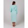 Women's bathrobe with a hood, size 52, menthol color