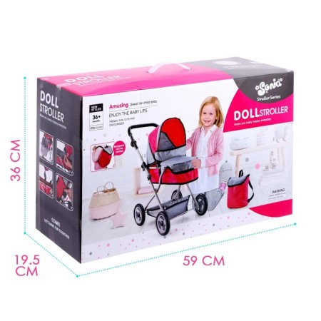 Stroller for dolls, metal frame, universal-7
