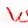 Plastic metallic tape, 1.2cm x 45m, red
